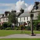 Parkje met huizen in Wigtown