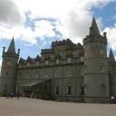 De voorzijde van Inveraray Castle
